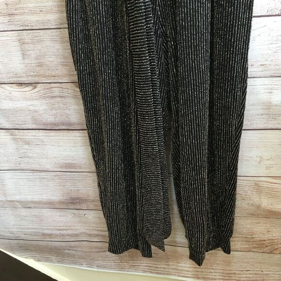 TORRID SHIMMER SURPLICE METALLIC JUMPSUIT - Picture 4 of 9